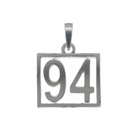 Pandantive din argint cu cifre: - Pandantiv argint Cifra 94 numar norocos cifre aniversare 10249_4275 Dras
