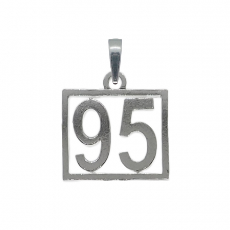 Pandantive din argint cu cifre: - Pandantiv argint Cifra 95 numar norocos cifre aniversare 10249_5275 Dras