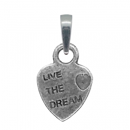 Cu inimioare - Pandantiv argint Inimioara live the dream 9563115 Dras