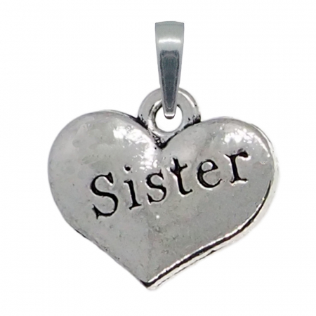 Cu inimioare - Pandantiv argint Inimioara sister 9564315 Dras