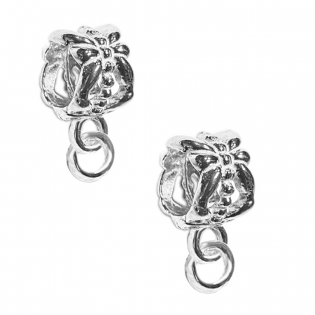 Sisteme de inchidere - Set 2 bucati verigi fixe argint pentru charmuri 9427200 Dras