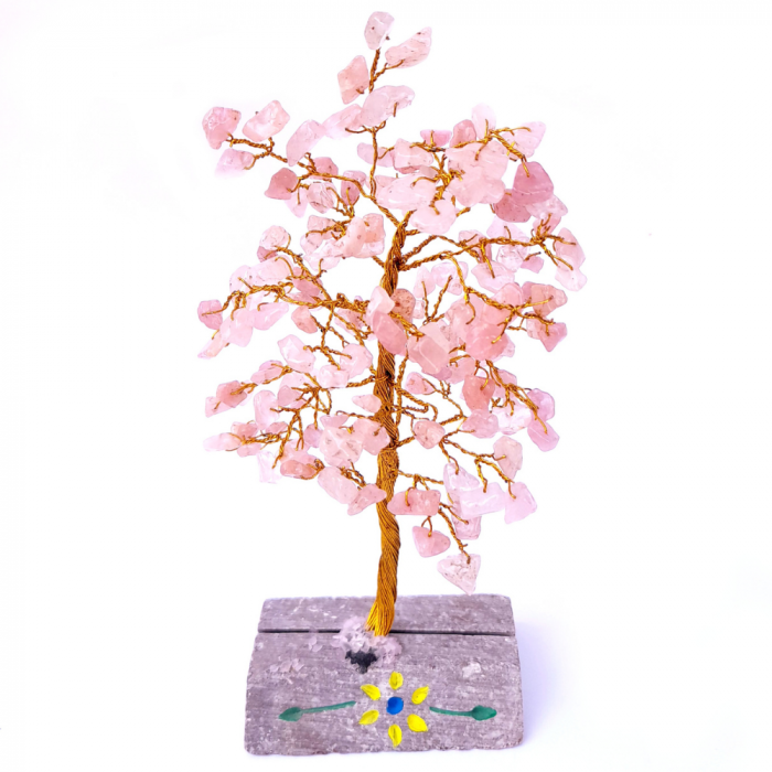 Copacel decorativ cu pietre semipretioase: Cuart Roz [1]
