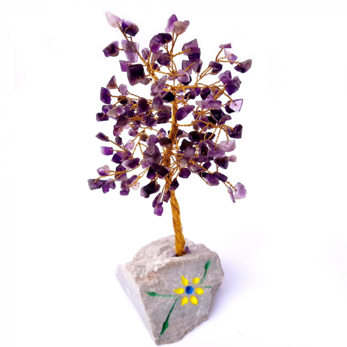 Copacel decorativ cu pietre semipretioase: Ametist [1]