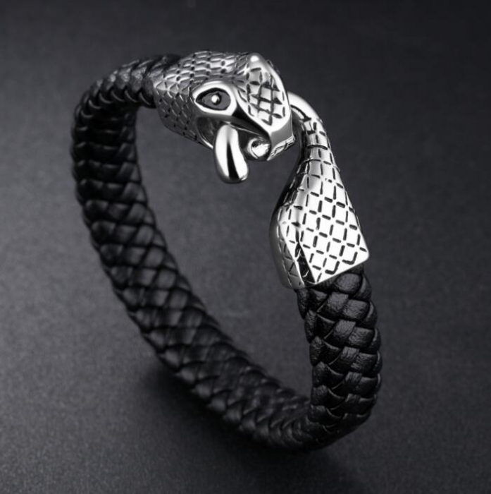 Bratara Piele Viking Snake [2]