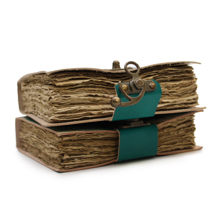 Jurnal din piele Never Hide Your Wings cu pagini din hartie handmade [3]