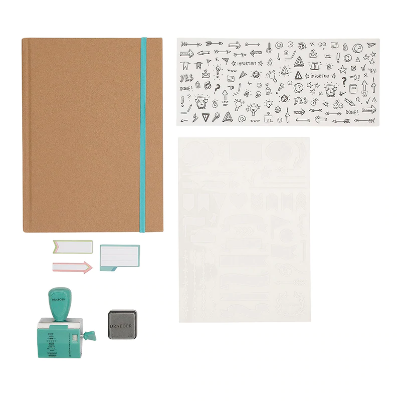 Set DIY Bullet Journaling Kraft Personalizabil [2]
