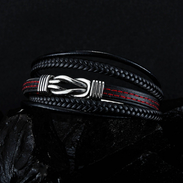 Bratara Piele Red Knot [3]