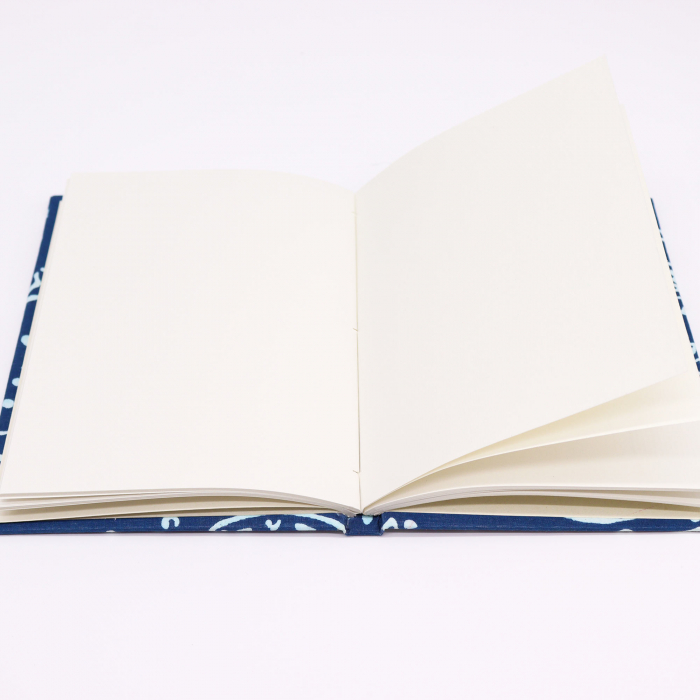 Agenda Handmade, coperta din bumbac imprimat manual - Elefanti [2]