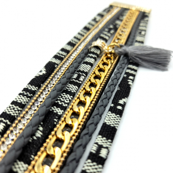 Bratara Boho in stil Aztec Boho Black [2]