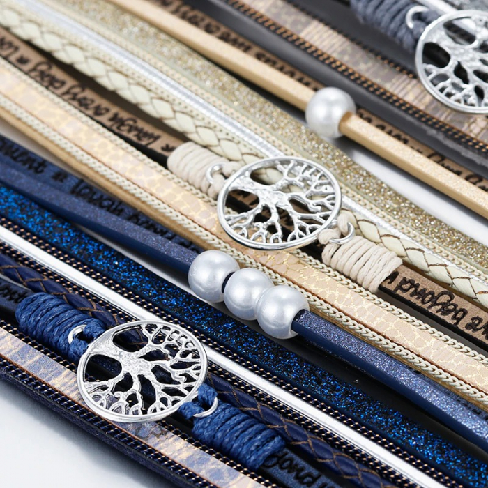 Bratara Multistrat Tree of Life Blue [4]