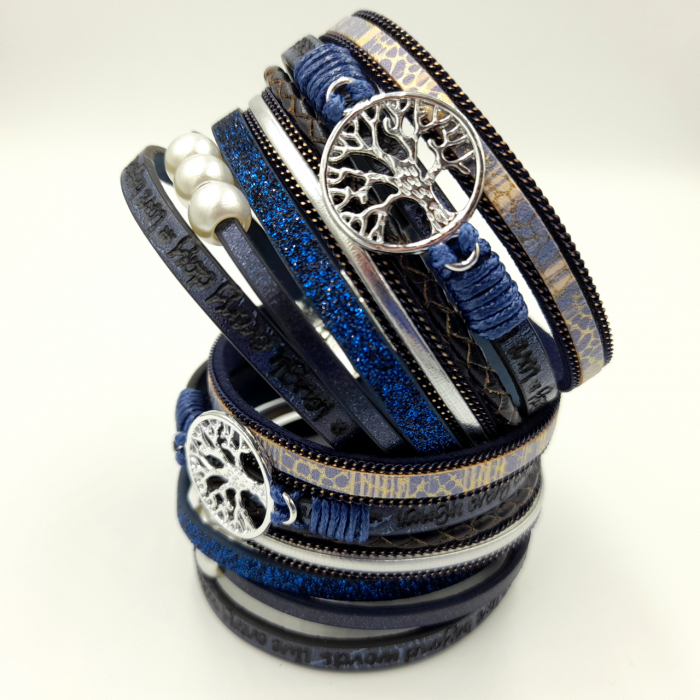 Bratara Multistrat Tree of Life Blue [2]