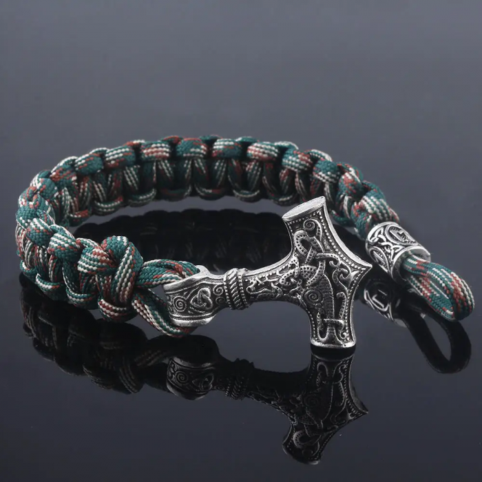 Bratara Paracord Thor Mjolnir - camuflaj [4]