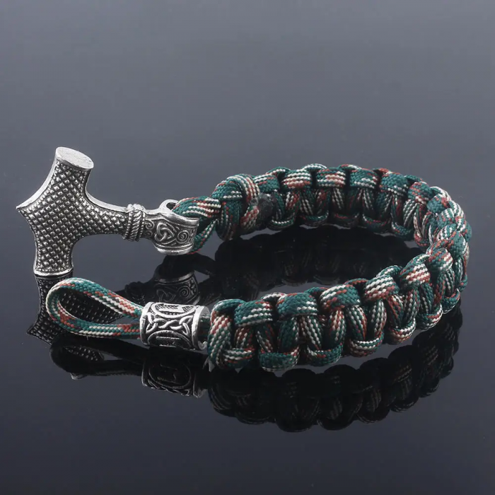 Bratara Paracord Thor Mjolnir - camuflaj [5]