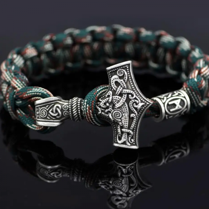 Bratara Paracord Thor Mjolnir - camuflaj [6]