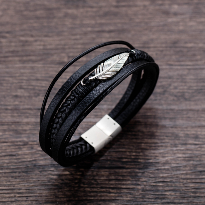 Bratara Piele Aztec Leaf [3]