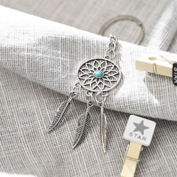 Breloc Dreamcatcher Silver Clasic [2]