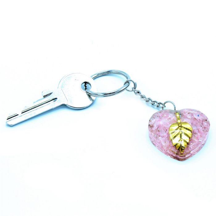 Breloc Orgonic Quartz Heart [4]