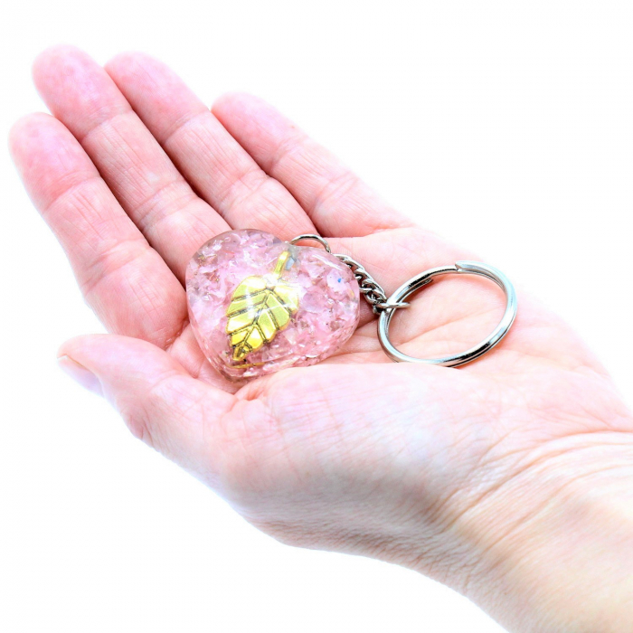 Breloc Orgonic Quartz Heart [2]