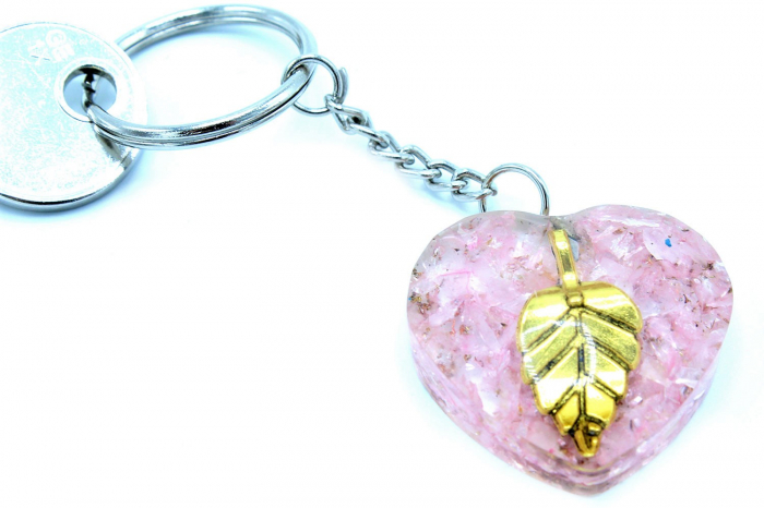 Breloc Orgonic Quartz Heart [3]