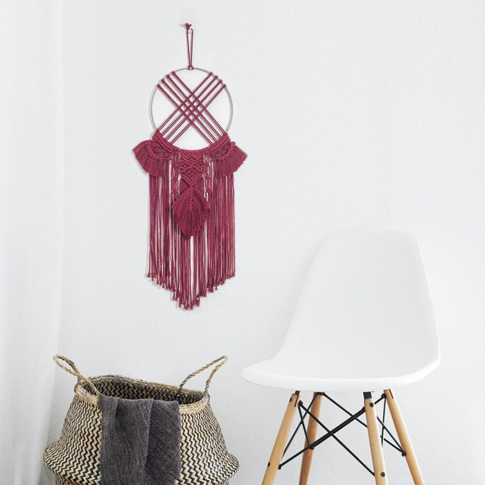 Decoratiune macrame dreamcatcher [3]