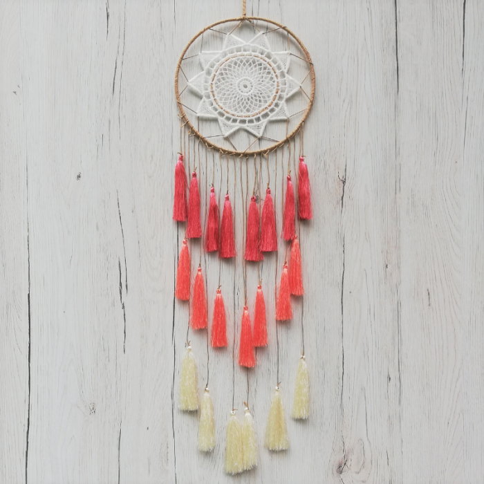 Dreamcatcher Peach Tassel [2]