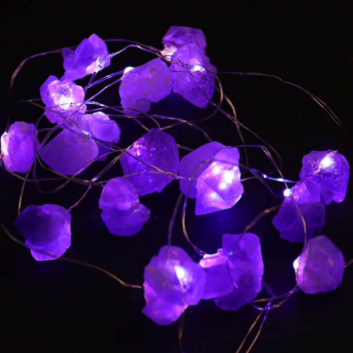 Ghirlanda Luminoasa Decorativa din Ametist [4]