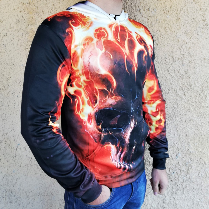 Hanorac 3D Fire Skull [2]