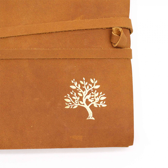 Jurnal din piele Sketchbook Copacul Auriu [5]