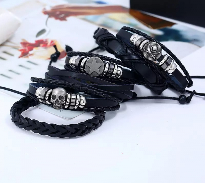 Set 6 Bratari din Piele Pirate [4]