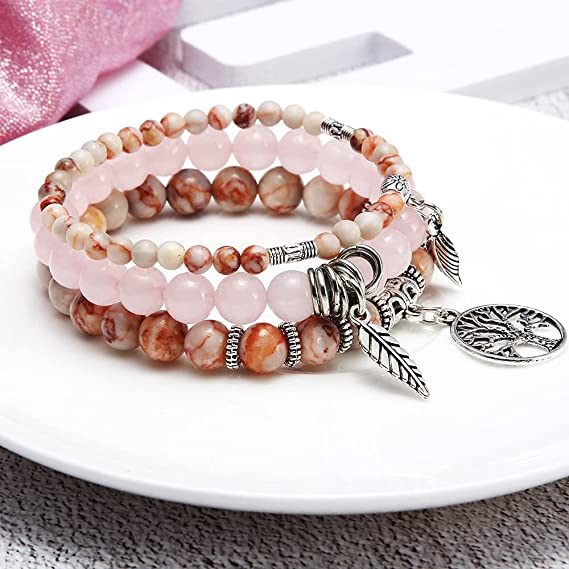 Set bratari Charm Copacul Vietii roz [2]