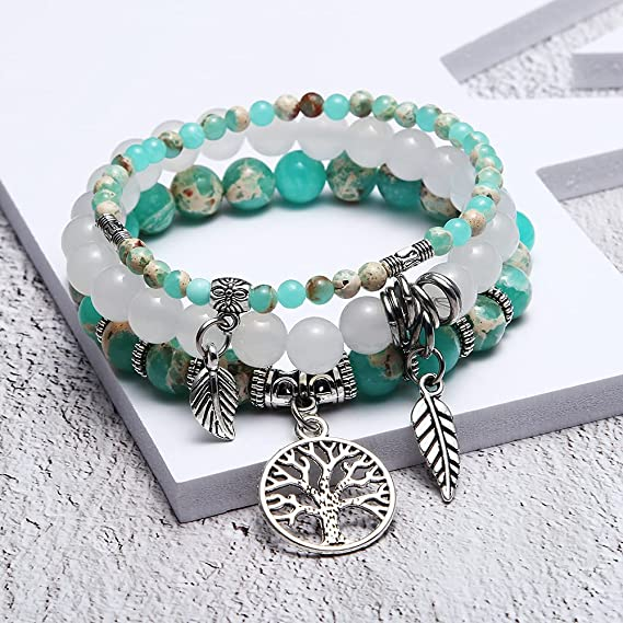 Set bratari Charm Copacul Vietii turcoaz [3]