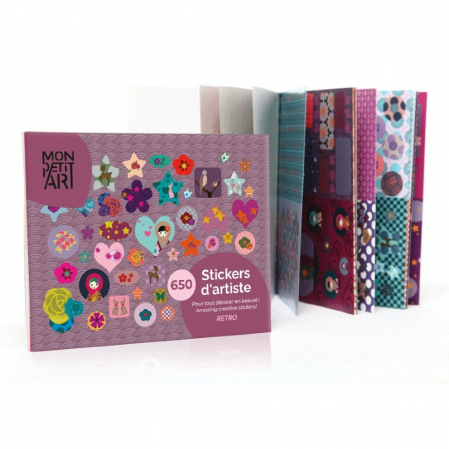 Set stickere Retro