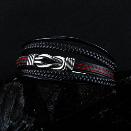 Bratara Piele Red Knot [2]