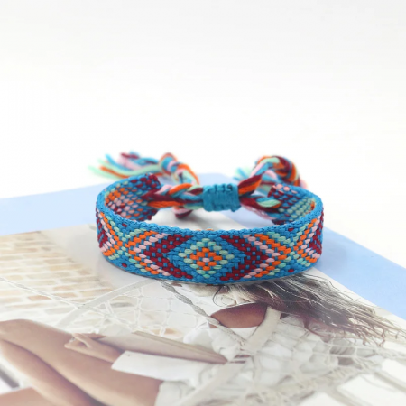 Bratari pentru EL - Bratara Aztec Vibes Portocaliu si Albastru