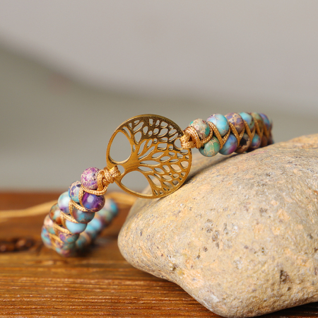 Bratara Ethnic Tree of Life Pastel [3]