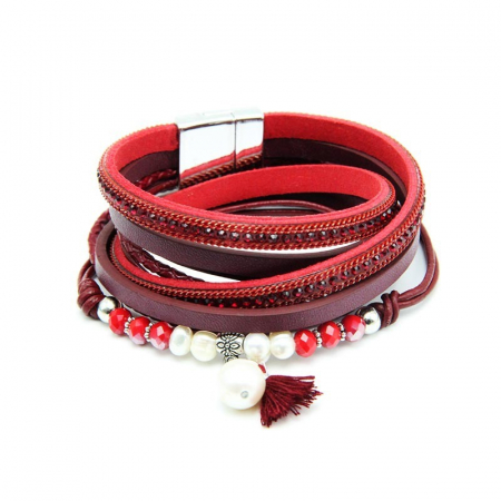 Bratari pentru EA - Bratara Multistrat Monde Red