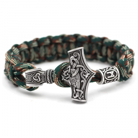 Bratari pentru EL - Bratara Paracord Thor Mjolnir - camuflaj