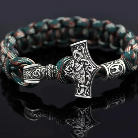 Bratara Paracord Thor Mjolnir - camuflaj [5]