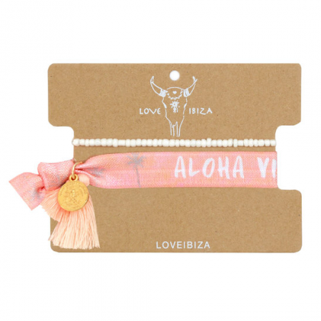 Bratari pentru EA - Set 2in1 Bratari si Elastice Pentru Par Ibiza Aloha Vibes