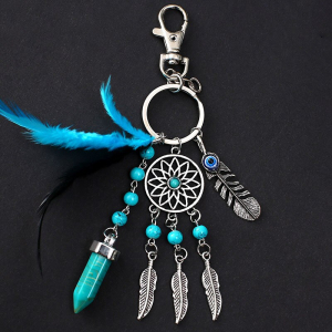 Brelocuri - Breloc Dreamcatcher Turcoaz