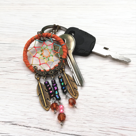Breloc Dreamcatcher Metal Leaf [1]