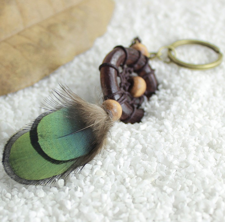 Breloc Dreamcatcher Retro Wood [1]