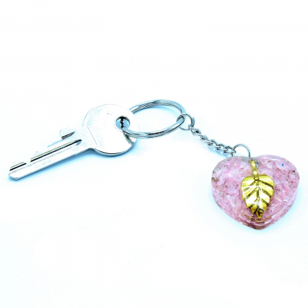 Breloc Orgonic Quartz Heart [3]