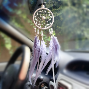 Dreamcatchers - Dreamcatcher Marble Feathers Gri