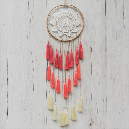 Dreamcatcher Peach Tassel [1]