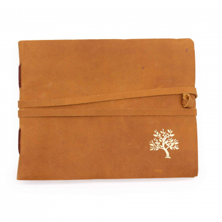 Jurnale din Piele - Jurnal din piele Sketchbook Copacul Auriu