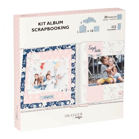 Seturi Creative si Accesorii - Set Album Scrapbooking Flowery