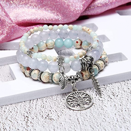Set bratari Charm Copacul Vietii milky [1]