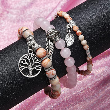 Set bratari Charm Copacul Vietii roz [2]