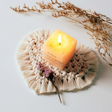 Lumanari Parfumate - Decoratiune Macrame I Heart